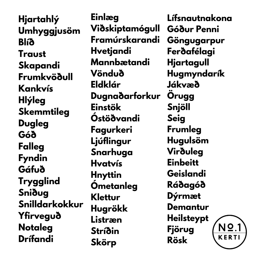 Persónulegt kerti